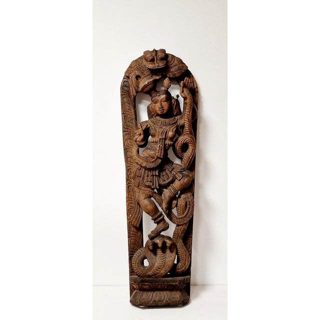 Asian Artist, Sculpture of Vishnu, Early 19th Century, Wood For Sale - Image 13 of 13