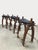 1940s Vintage Brutalist Egyptian Camel Saddle Bar Stools, 1940s, Set of 5 For Sale - Image 5 of 8