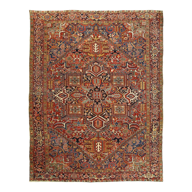 Pasargad DC Fine Hand Knotted Antique Heriz Rug For Sale
