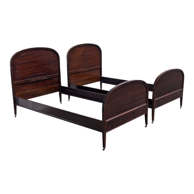 Pair of Early-20th Century French Louis XV Style Twin Bed Frames For Sale
