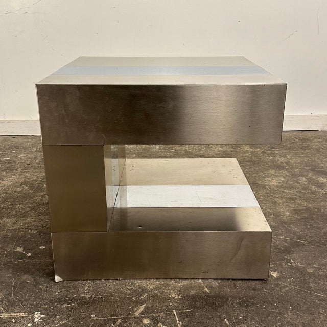 Paul Evans Paul Evans Style Postmodern Side Table For Sale - Image 4 of 12