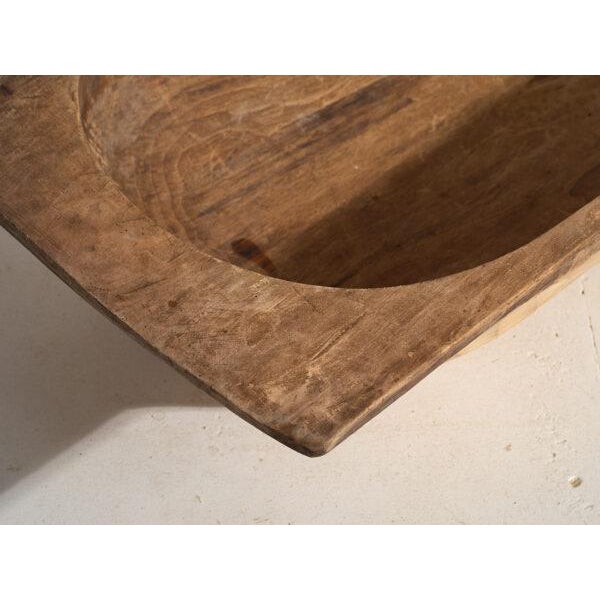 Rustic Antique Carved Wooden Bowl For Sale - Image 3 of 10