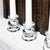 Modern Clear Glass Taper Candle Holders Set Two For Sale - Image 3 of 8