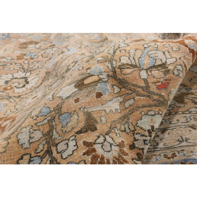 Antique Persian Mashhad Rug, 10'03 X 13'05 For Sale In Dallas - Image 6 of 10