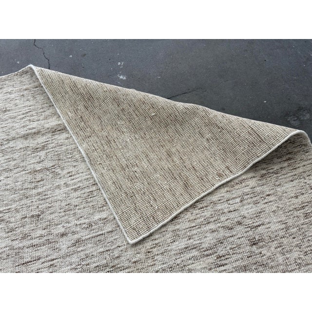 9ft X 12ft Modern Design Textured Neutral Area Rug For Sale - Image 12 of 12
