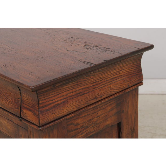 English Hand Crafted Distressed Oak Sideboard Cabinet For Sale - Image 14 of 16