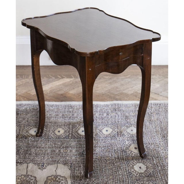 Mid 20th Century French Provincial Style Mahogany Side Table For Sale - Image 5 of 5