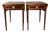 Late 20th Century Pair of Fine Hepplewhite Style Pembroke Mahogany Inlaid Tables by Councill Craftsman For Sale