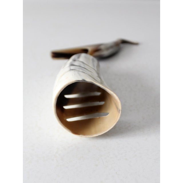 White Vintage Polished Bird Sculpture For Sale - Image 8 of 11