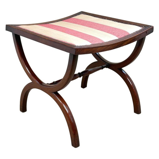 Regency Mahogany Curule Stool, 1810s For Sale - Image 10 of 11