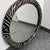 Monumental Round Mirror in the Style of Karl Springer For Sale - Image 9 of 13