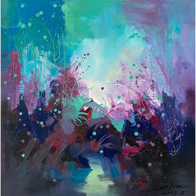 Cao Fan, Morning 2017, Oil on Canvas, in Flawless conditions. This piece is attributed to the mentioned designer/maker. It...