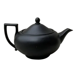 Georgian Style Wedgwood Black Basalt Jasperware Teapot