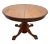 Brown 1980s Round Expansion Dining Room Kitchen Table Solid Cathedral Oak Carved Claw Feet For Sale - Image 8 of 15