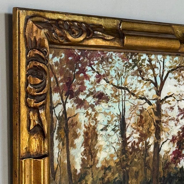 Framed Oil Painting on Canvas by Pierre Colson (1930-?) 'A Ray of Sunshine' For Sale - Image 14 of 16