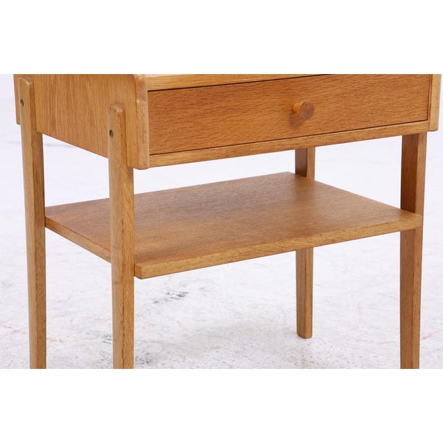 Mid-Century Oak Nightstand, 1960s For Sale - Image 9 of 13