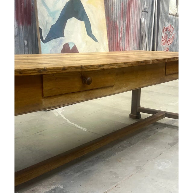 Long 19th Century French Sewing / Dining Table For Sale In San Francisco - Image 6 of 12