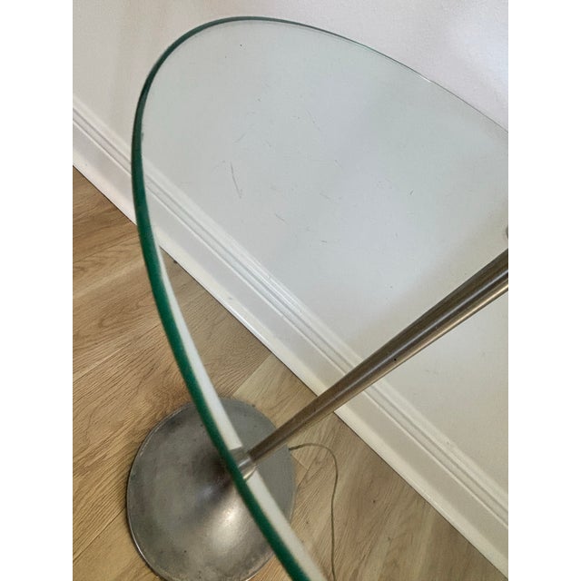 Metal Pair of Laurel Floor Lamps With Glass Side Table For Sale - Image 7 of 12