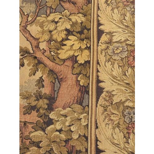 Vintage French Aubusson Style Jacquard Tapestry, 1940s For Sale - Image 9 of 18