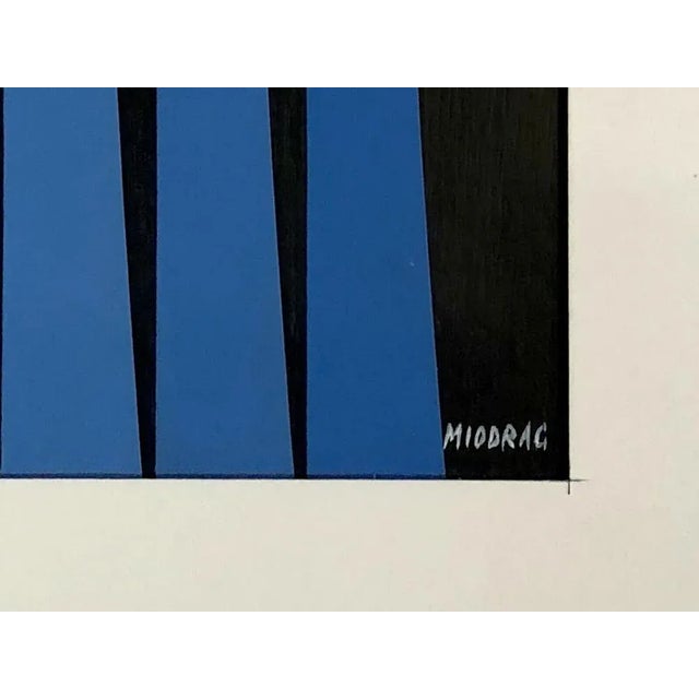 Dordevic Miodrag, Kinetic Composition, 1970s, Gouache on Paper, Framed For Sale - Image 9 of 10