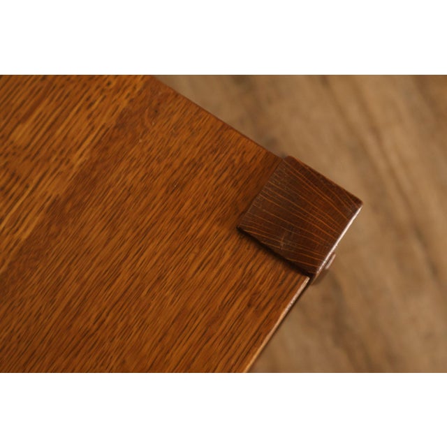 Stickley Mission Collection Pair Of Oak Three Drawer Nightstands For Sale - Image 11 of 18