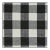 Sample - Schumacher Barnes Performance Check Fabric in Black For Sale