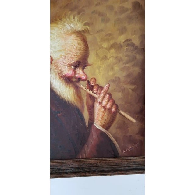 Oil Portrait Painting by Hector Moncayo, Framed For Sale In Miami - Image 6 of 11