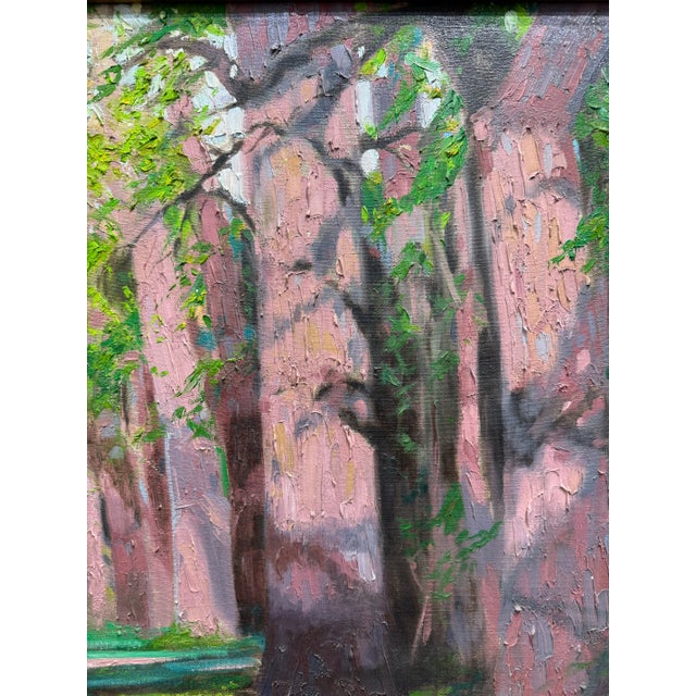 1990s 1994 - Red Trees in the Forrest For Sale - Image 5 of 8