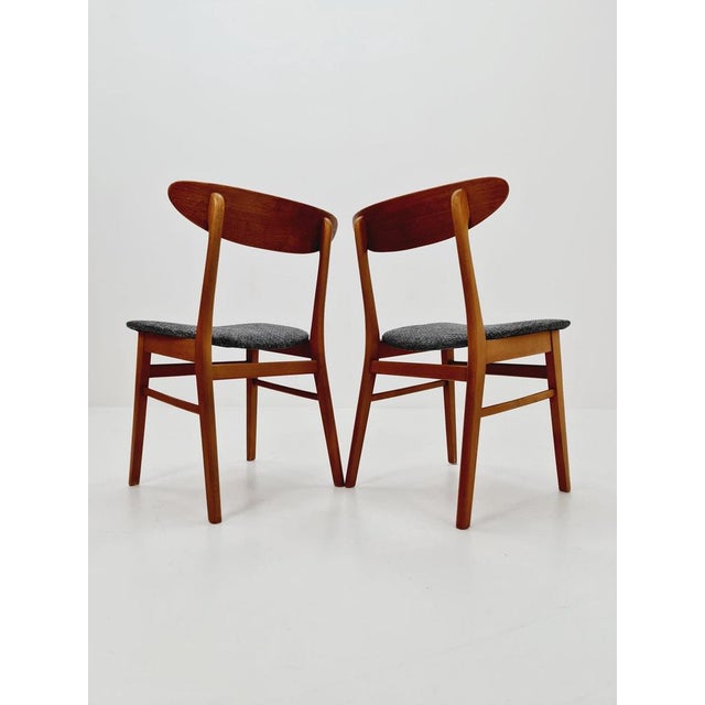 Danish Teak Dining Chairs, 1960s, Set of 2 For Sale - Image 4 of 10