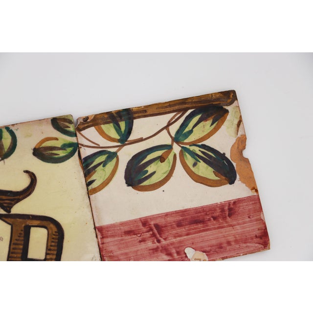 18th Century Set of Three Baroque Tiles, Portuguese For Sale - Image 4 of 14