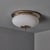 Mid-Century Modern 1970s Nickel and Opaline Glass Wall or Ceiling Lamp Attributed to Luigi Caccia Dominioni for Azucena For Sale - Image 3 of 18