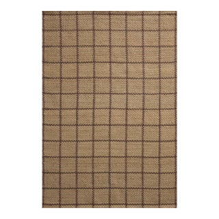 Chris Loves Julia x Loloi Fletcher Natural / Brown 7'-9" x 9'-9" Area Rug For Sale