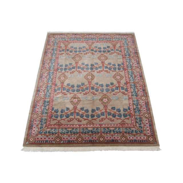 Vintage Indian Arts and Crafts Design Carpet - 8'9" X 11'9" For Sale - Image 11 of 12