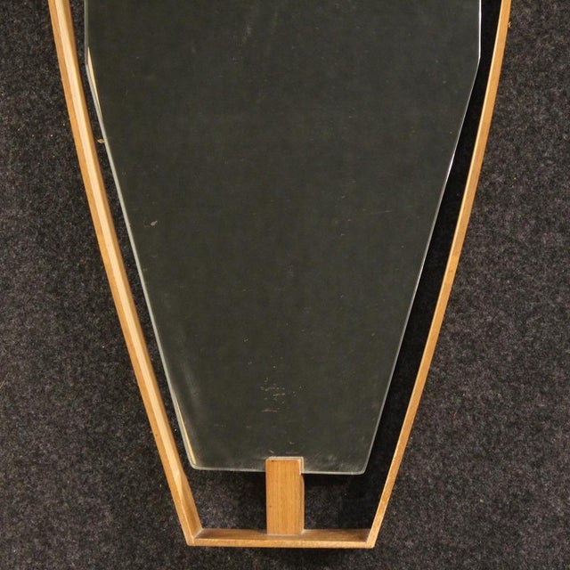 Wood Vintage Italian Mirror, 1960s For Sale - Image 7 of 11