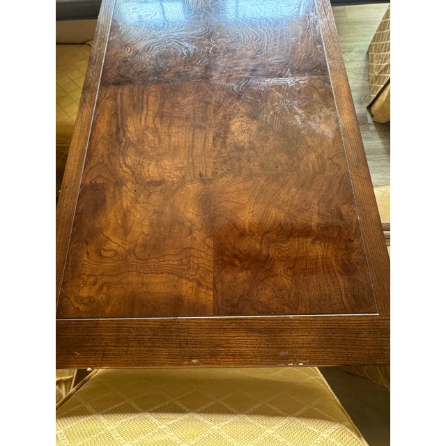 Brown 1960s Henredon Campaign Style Dining Room Set For Sale - Image 8 of 15