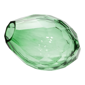 Hand-Blown Murano Barrel Vase in Emerald Green Extra Tall