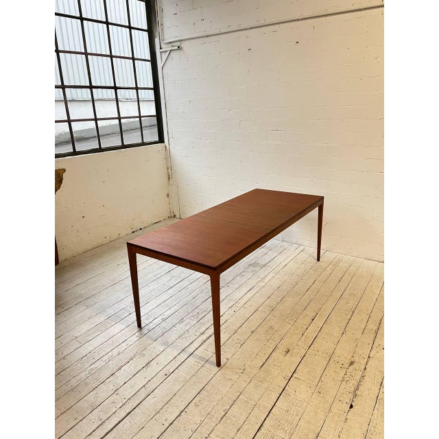 Retractable Dining Table in Teak by Hartmut Lohmeyer for Wilkhahn For Sale - Image 6 of 12