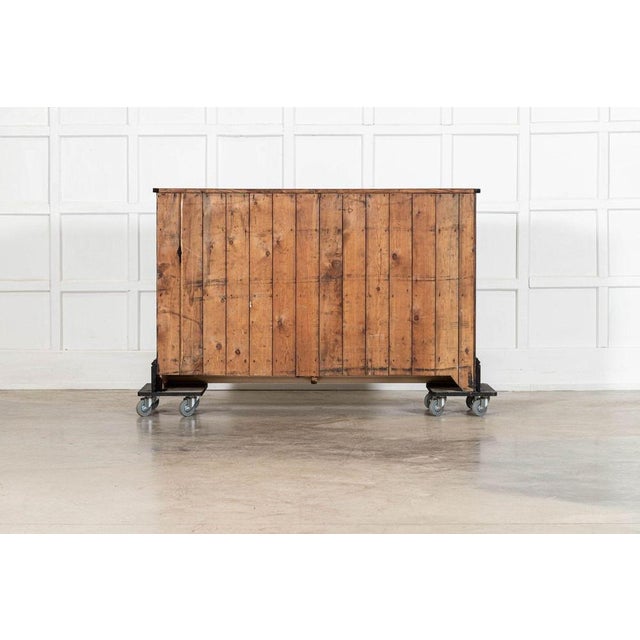 19th Century English Ebonised Mahogany & Pine Shop Counter, 1890s For Sale - Image 15 of 16