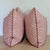 Traditional Fermoie Eythorne Print Pillows in Red With Cord - Double Sided Pair For Sale - Image 3 of 6