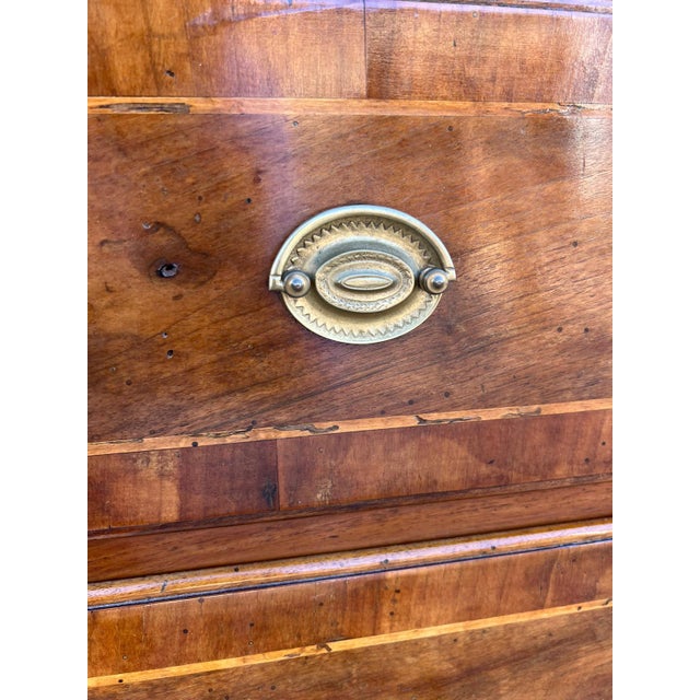 Brown Louis XVI Chest of Drawers in Inlaid Walnut, 1800s For Sale - Image 8 of 14