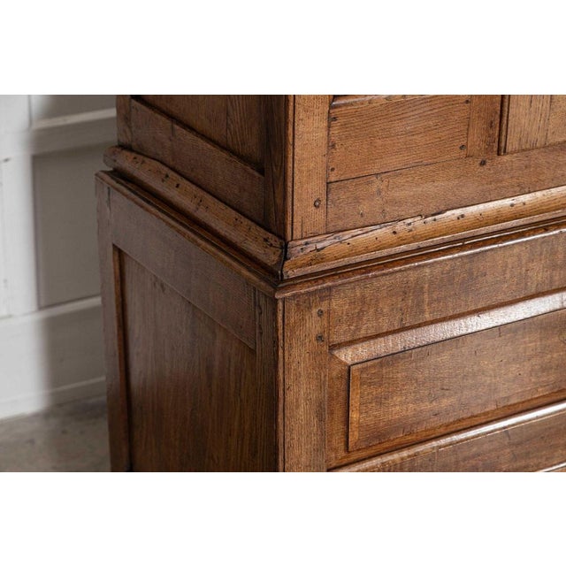Large English Oak Livery Cupboard, 1790 For Sale - Image 9 of 18