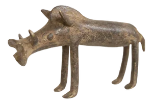 Vintage African Bronze Warthog