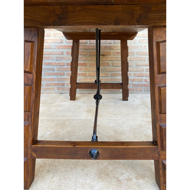 Antique Spanish Oak Work Table, 1800s For Sale - Image 14 of 18