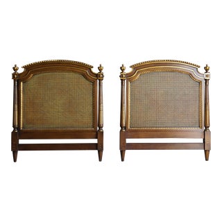 French Regency Cane Twin Headboards ~ a Pair For Sale