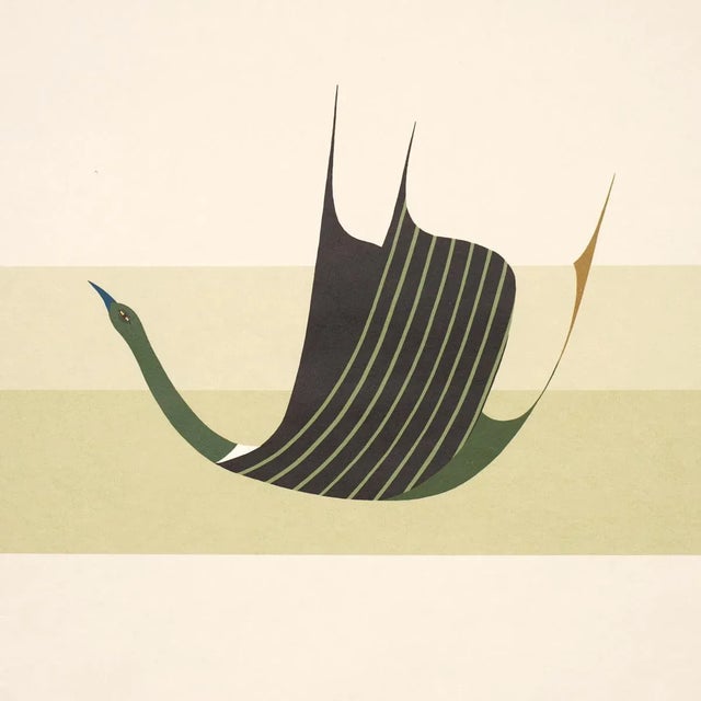 2020s Schumacher x Peg Noriss Flying West Wallpaper In Green For Sale - Image 5 of 6