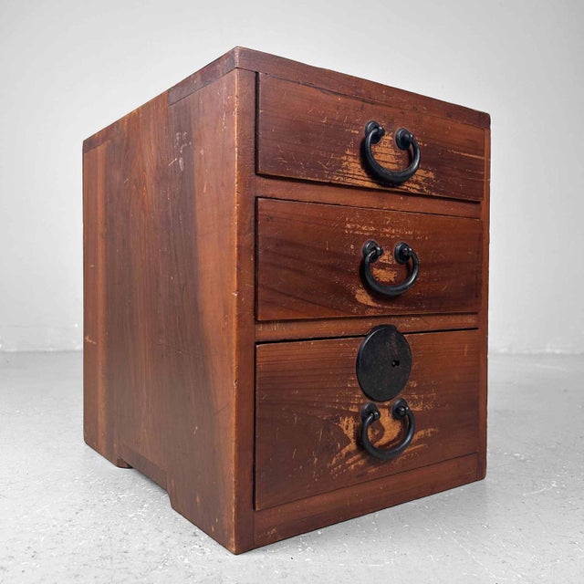 Black Wooden Archive Drawer Cabinet, 1920s For Sale - Image 8 of 11