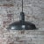 Vintage Industrial Gray Enamel Factory Pendant Lamp For Sale - Image 4 of 5