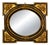 Vintage Neoclassical Empire Italian Giltwood Mirror with Fruit and Laurel Motifs, 1970s For Sale