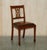 Vintage Hand Dyed Brown Leather Hand Carved Frame Dining Chairs, Set of 6 For Sale - Image 16 of 18