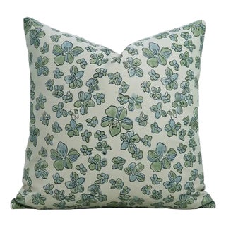 Fabdivine Block Print Pillow Cover 14x14 Inch Cotton Satin-Jhilmil For Sale